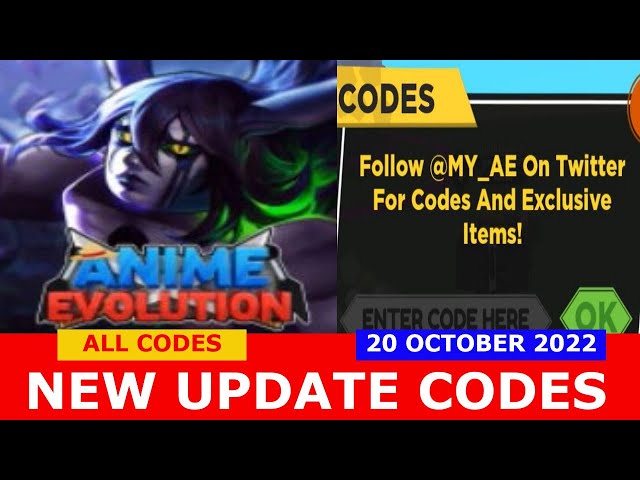 Anime Evolution Simulator Codes September 2023