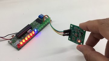 ADXL203 Accelerometer Display on 15 LED