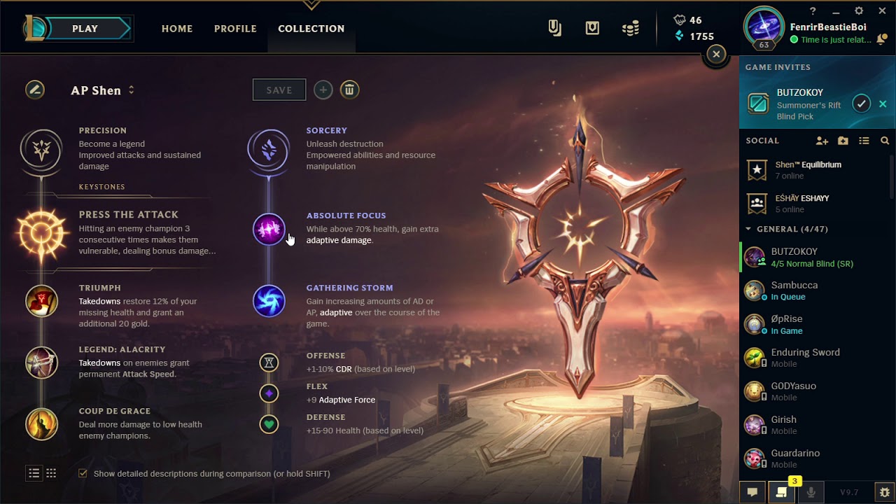 FenrirBeastieBoi's AP Shen Runes Overview - YouTube