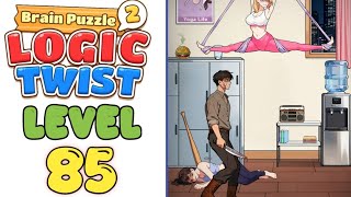 brain puzzle 2 logic twist level 85 Rope Rescue Walkthrough screenshot 1