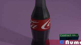 3D Coca Cola Bottle animation( Animation bouteille de Coca en 3D)