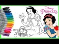 Mewarnai Putri Salju Disney Princess Snow white Coloring Page