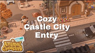 STARTING MY NEW ISLAND//RUSTIC CASTLE TOWN ENTRY WITH  VILLAGERS//ANIMAL CROSSING:NEW HORIZONS