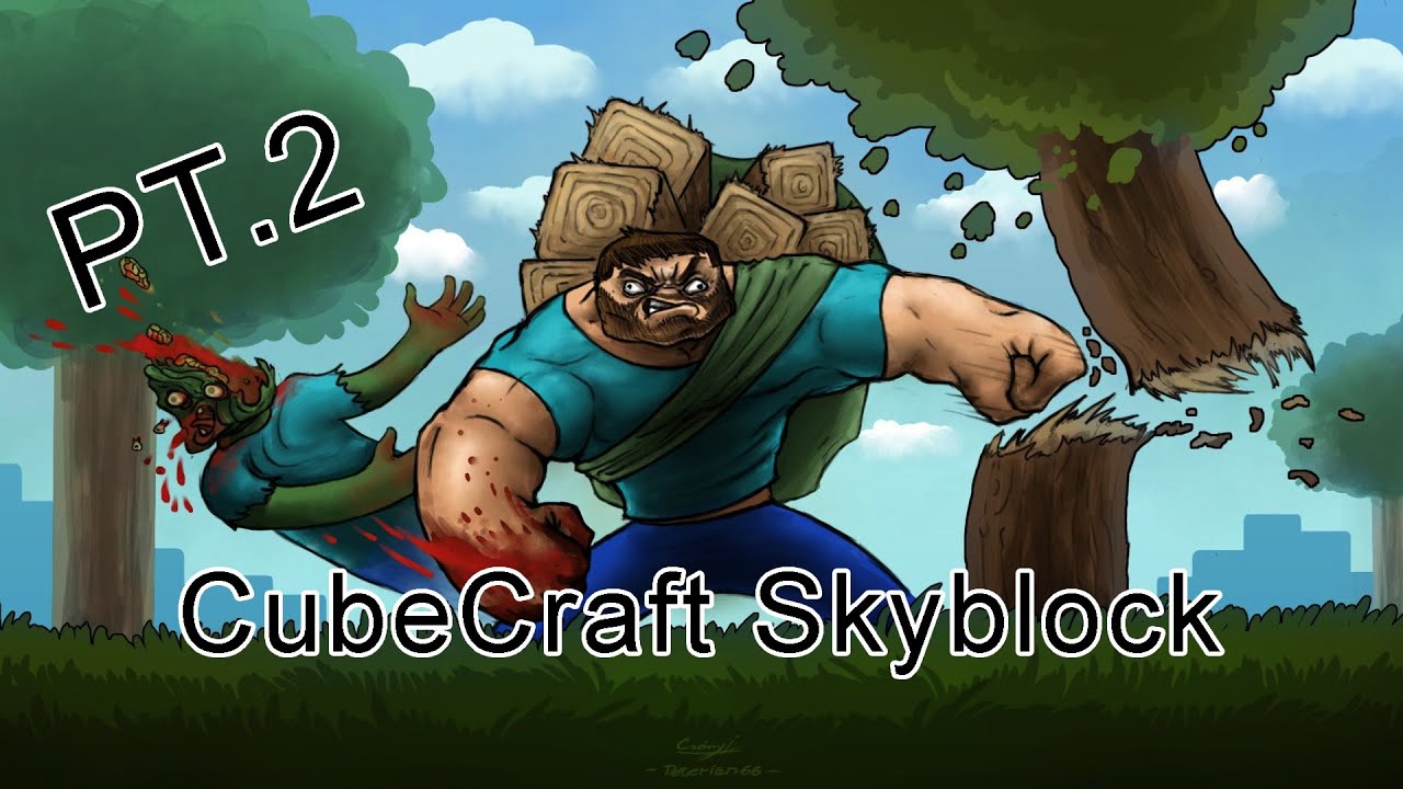 ISLAND 8!! Minecraft Skyblock Ep. 2 | CubeCraft - YouTube