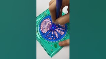 Deeply Satisfying ASMR Sounds | Tranquil Spirograph Patterns for Calm! #art #shorts #spirograph