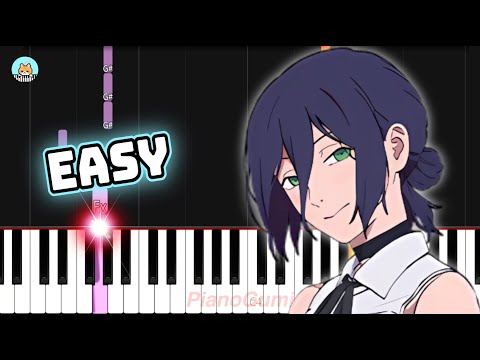 Full Chainsaw Man Movie Reze Arc IRIS OUT EASY Piano Tutorial Sheet Music
