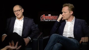 James Spader and Paul Bettany Avengers: Age of Ultron Interviews