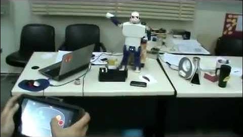 Humanoid Robot remotly controled using 1sheeld