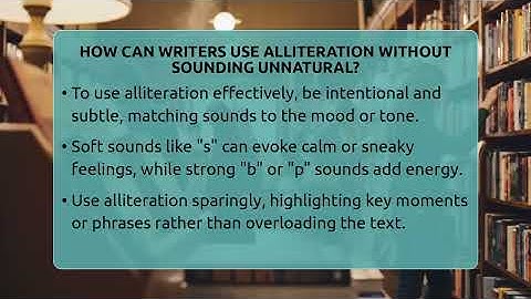 How Can Writers Use Alliteration Without Sounding Unnatural? - The Prose Path
