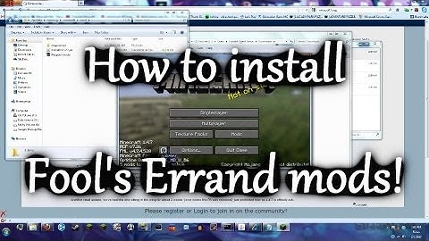 Installation Tutorial for Forge, Optifine, Divine RPG, and Weaponmod in Minecraft 1.4.7
