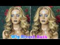 Easiest Way to bleach your wig/ Bleach Bath