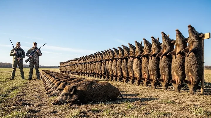 Massive Boars Invasion! Italian Hunters Launch Relentless Counterattack