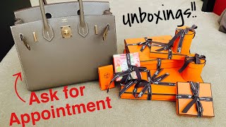 HOW TO ASK: HERMES PARIS APPOINTMENT | UNBOXINGS Pt.1 Hermes Haul, Birkin, Kelly| luxuryinModeration