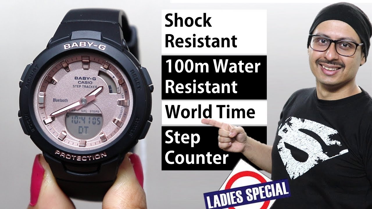 Casio Baby G Unboxing and Features BSA-B100MF-1ADR (Hindi) YouTube