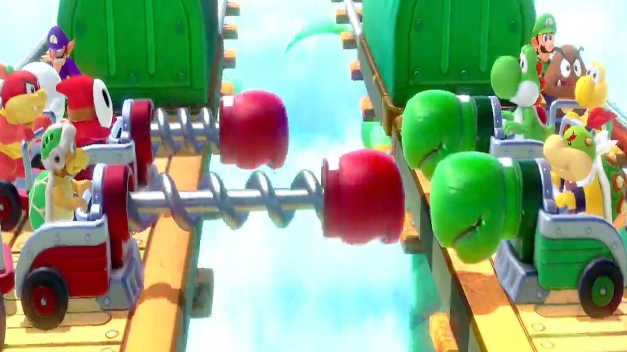 Super Mario Party - Minigames - Shy Guy vs Hammer Bro vs Yoshi vs Bowser Jr. (Master Cpu)