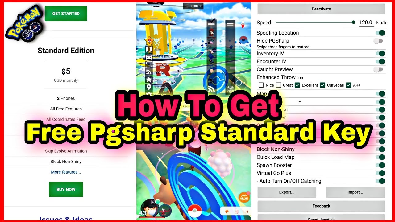 How To Get Pgsharp Standard Key For Free Pokemon Go Hack 21 Working Youtube