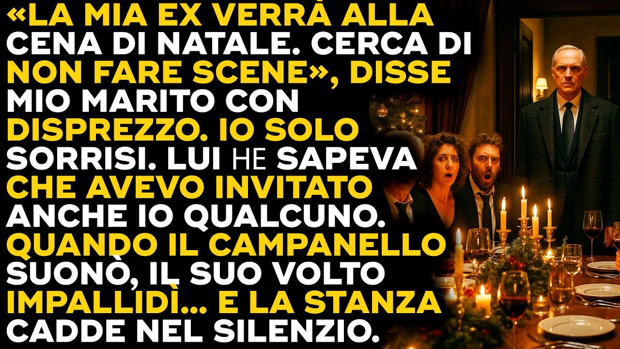«La mia ex verrà alla cena di Natale. Cerca di non fare scene», mi disse mio marito con disprezzo. Io sorrisi, perché lui non sapeva che avevo invitato anch’io qualcuno. Dopo tre anni di...