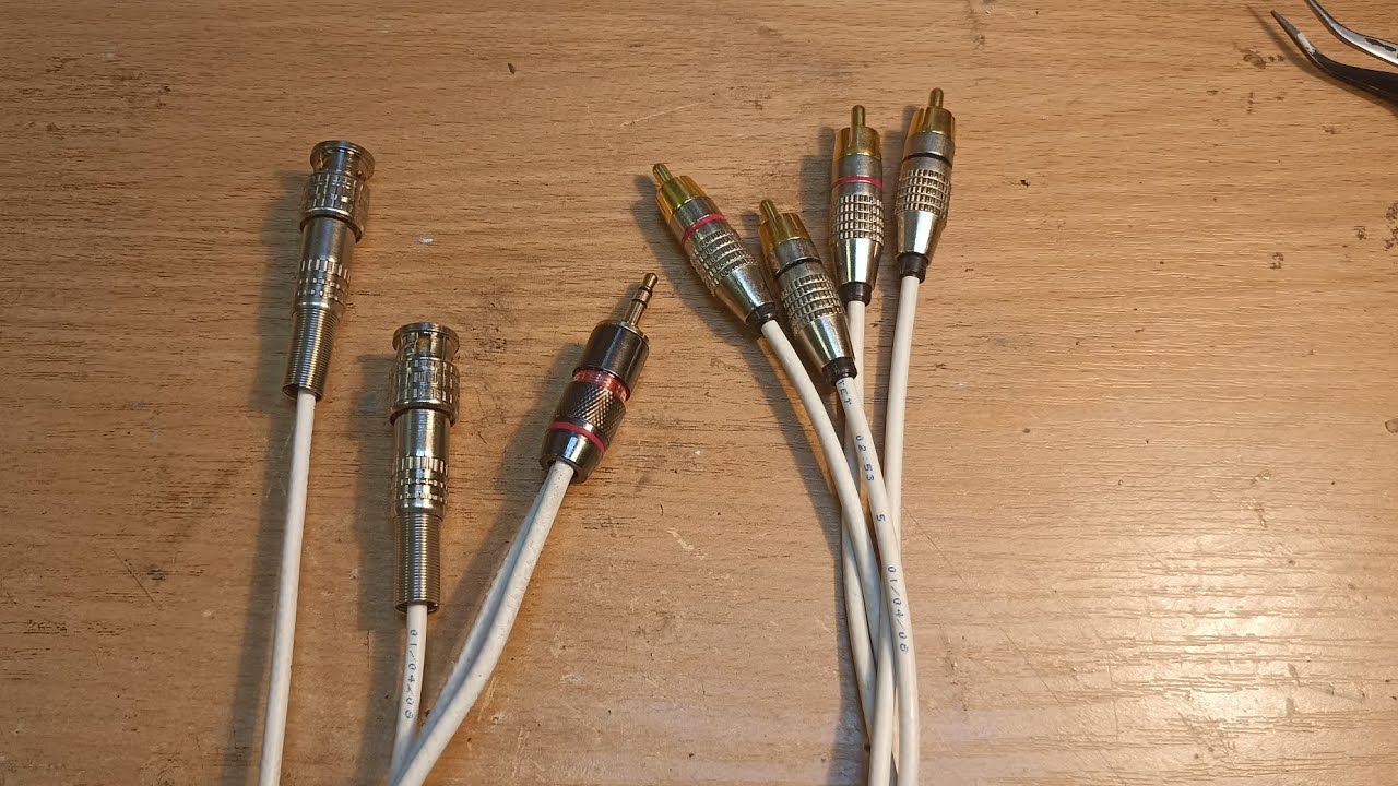 кабель AUX на ТЮЛЬПАНЫ, BNC на ТЮЛЬПАНЫ своими руками - YouTube