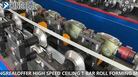 KINGREAL SUSPENDED T BAR FORMING MACHINE, CEILING  T GRID MAKING MACHINE