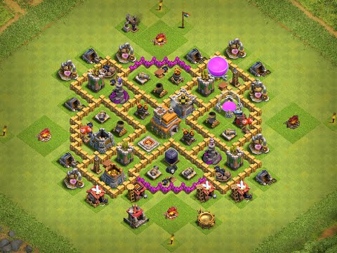 clash of clans th7 defense base coc gaming land youtube