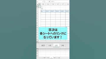 Excelで瞬時に目次を作成する！ #shorts