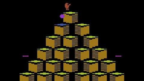Q bert (Atari 2600) - Raw uncut footage