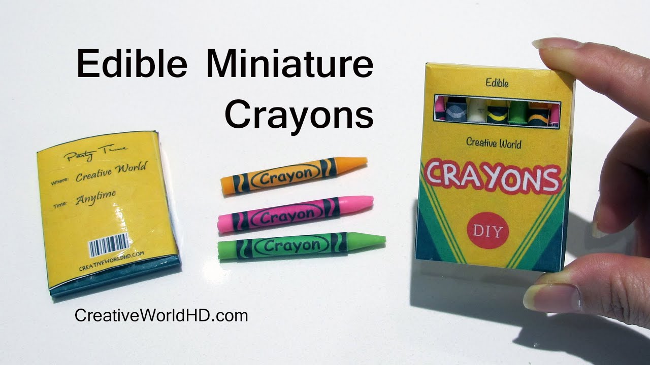 DIY: How to Make Miniature Edible Crayons Tutorial by Creative