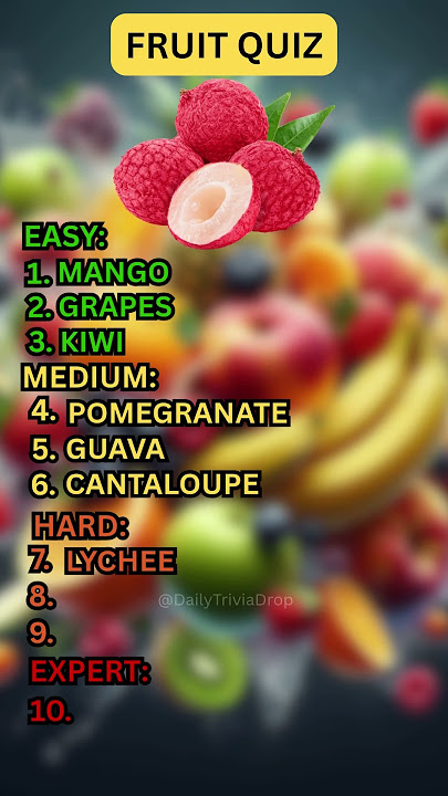 How Well Do You Know Your Fruit? #shorts #fruits #dailyshorts