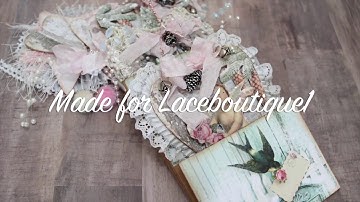 Tilda Primitive Heart Mini Loaded Envelope