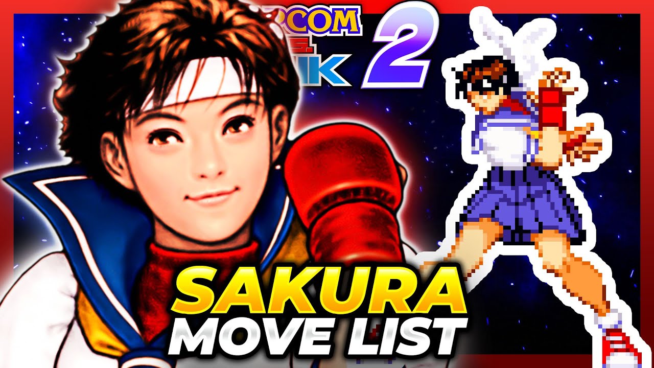 SAKURA MOVE LIST - Capcom vs. SNK 2: Mark of the Millenium 2001