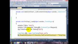 67 Course C# Resala Find Search Timer AutoSave P2 Wrire- Read from XML into DataTable AutoRecovery1