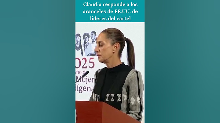 Claudia Sheinbaum responde a los aranceles de EE.UU. de líderes del cartel | RNE |AC1E