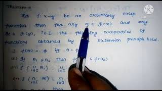 properties for extension principle