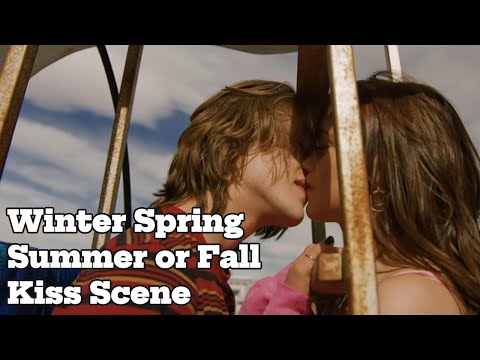 Winter Spring Summer Or Fall Kiss Scene Remi Barnes Jenna Ortega Percy Hynes White 
