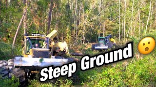 Tigercat Skidder vs John Deere Skidder On Steep Ground & Why Did We Have To Stop Cutting Logs