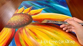 HOW TO PAINT SUNFLOWER/Absolute Beginners/RealTime Painting Tutorial