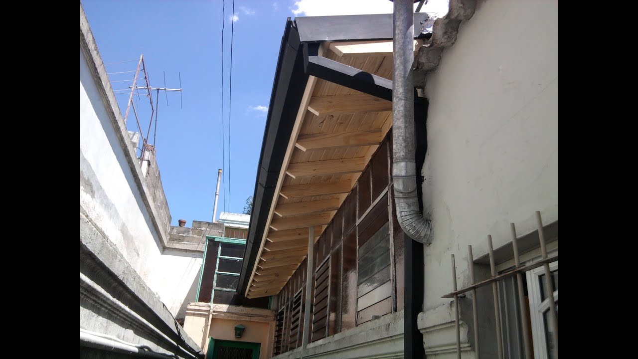 techos de madera y chapas galerias y patios - YouTube