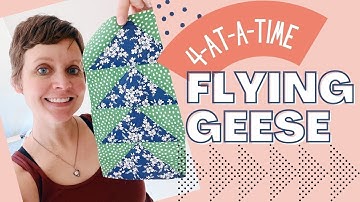 Eenvoudige Flying Geese Quiltblok-tutorial