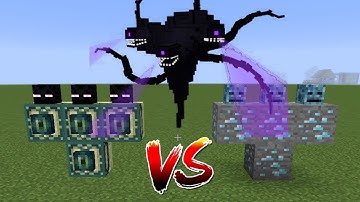 what if you create an ENDER BOSS VS CREEPER VS WITHER STORM in MINECRAFT #86