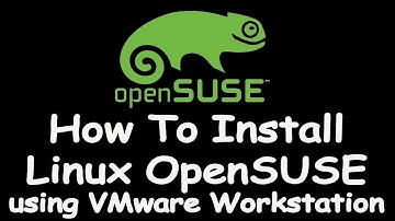 how to install linux openSUSE operating system using VMware workstation