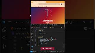 Creative Website Loader Animation | HTML CSS JS 💻🔥 #html #coding #css #programming #webdevelopment
