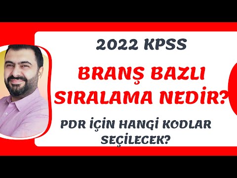 BRANŞ BAZLI SIRALAMA NEDİR?