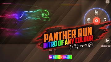 #Make_Gaming_Intro How to make Panther run Gaming intro of any color | tutorial | Poisoned Tech