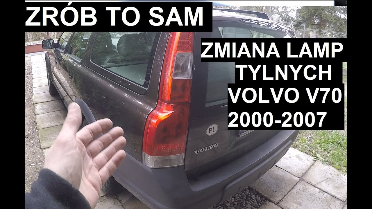 Zrób to sam Wymiana lamp tylnych Volvo V70 0007 YouTube