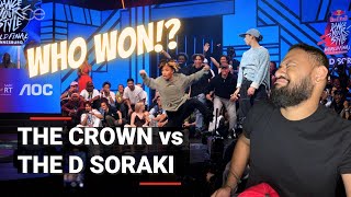 THE CROWN vs THE D SORAKI | Red Bull Dance Your Style World Finals 2022 | REACTION