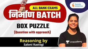 Box Puzzle | Questions with Approach | Target SBI Clerk 2021 | Saloni Rastogi