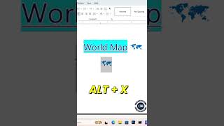 World Map in MS Word Tips #msword #tips #tricks #shortcutkeys