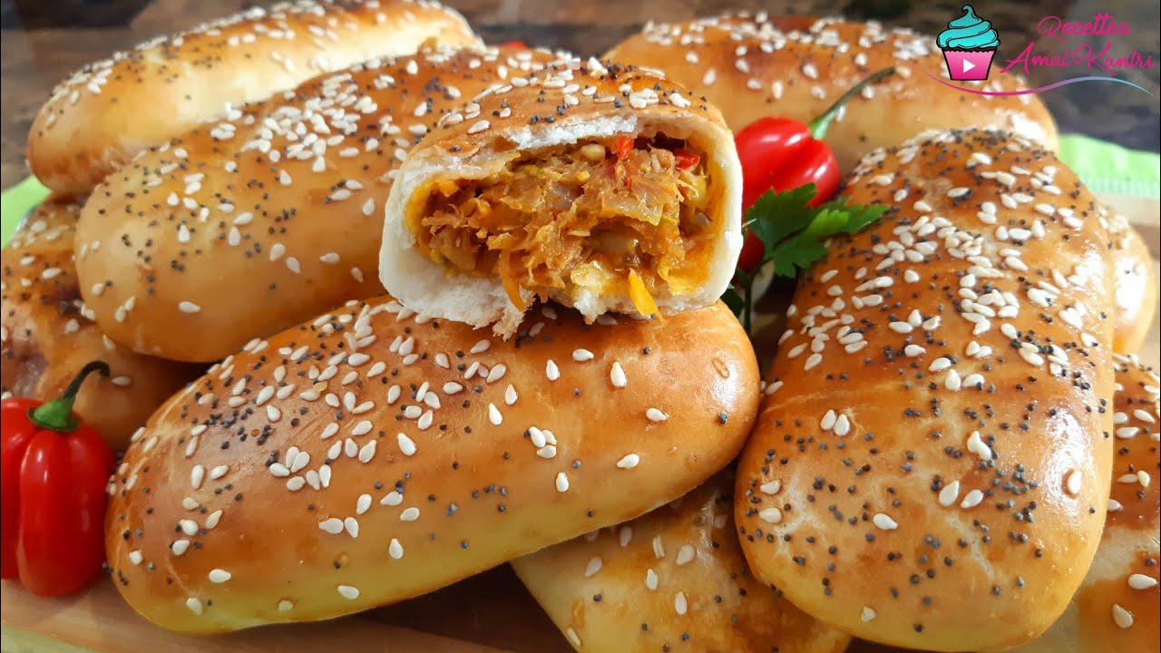 أسهل و ألذ معجنات معمرة خفيفة بدون اختمار عجييبة أما الحشوة مذاقها رااائع عجين رقيق ممعجنش