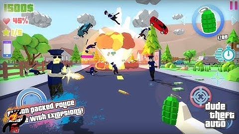 Dude Theft Wars: Open World Sandbox Simulato (by Poxel Studios) / Android Gameplay HD