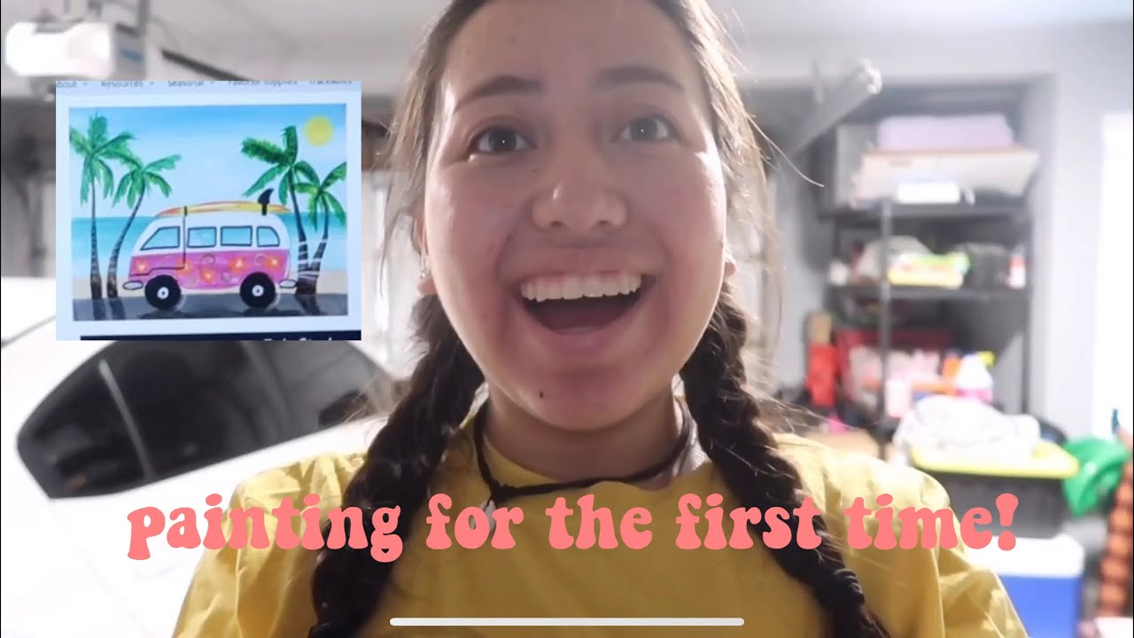 painting for the first time! - YouTube